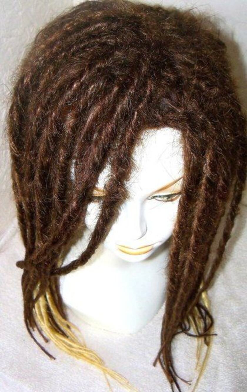 Full Wig Dreads Dreadlocks Hair Extensions Brown Blonde Ombre